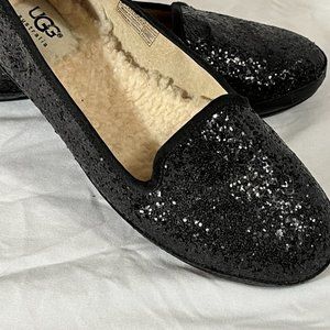 Uggs Women's Size 6 Excellent Condition Black Sequence
